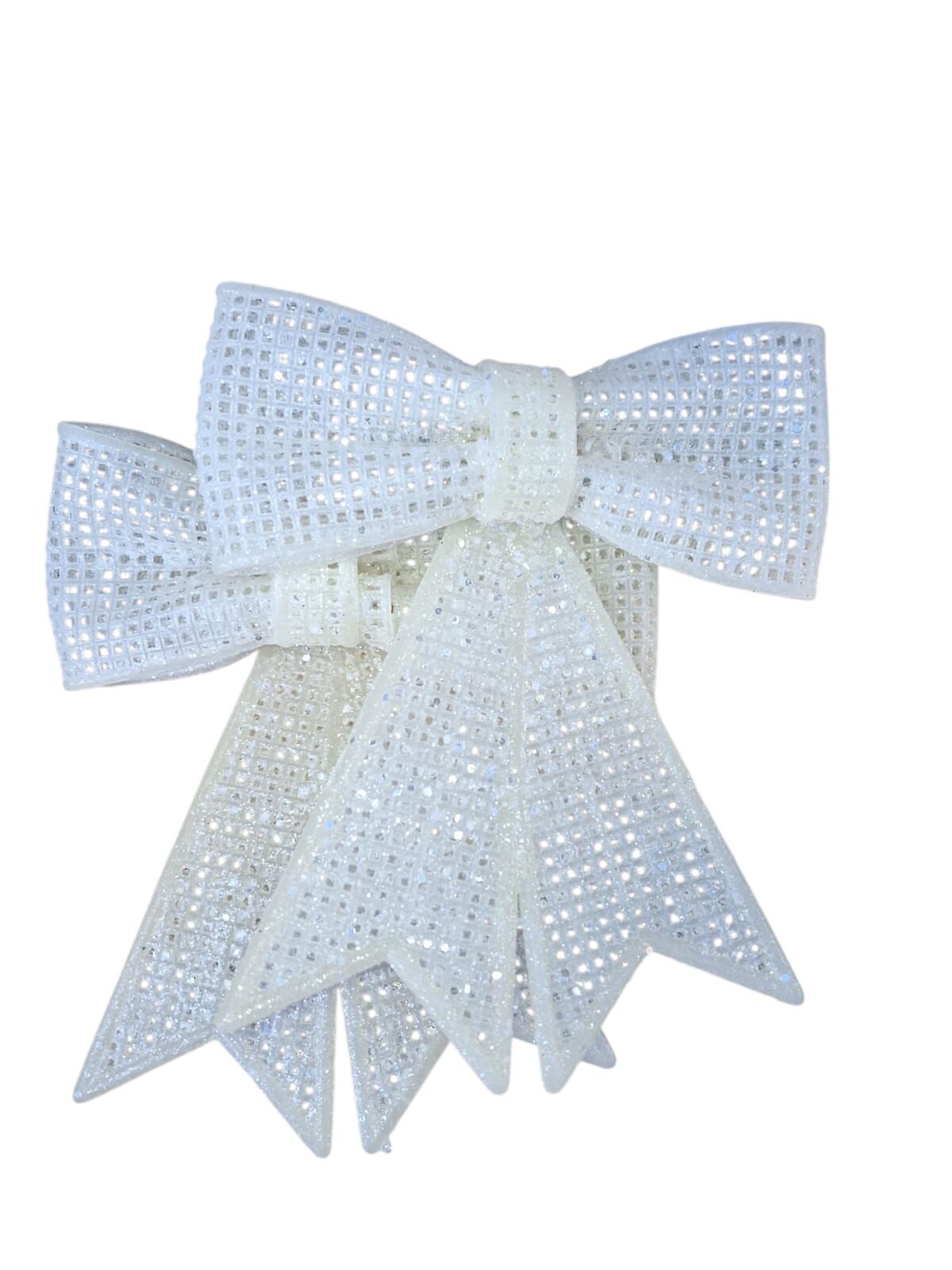 Yılbaşı Süs Fiyonk Kurdele Beyaz 2'li 25480