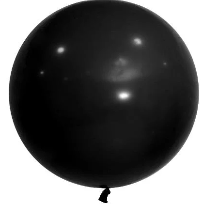 Kalisan 36'' Standart Balon Siyah ( Black ) 1 Adet