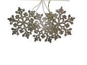 Yılbaşı Süs Şampanya Gold 8 Cm Kar Tanesi 3'lü 25493