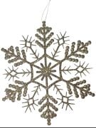 Yılbaşı Süs Şampanya Gold 28 Cm Kar Tanesi 3'lü 25495