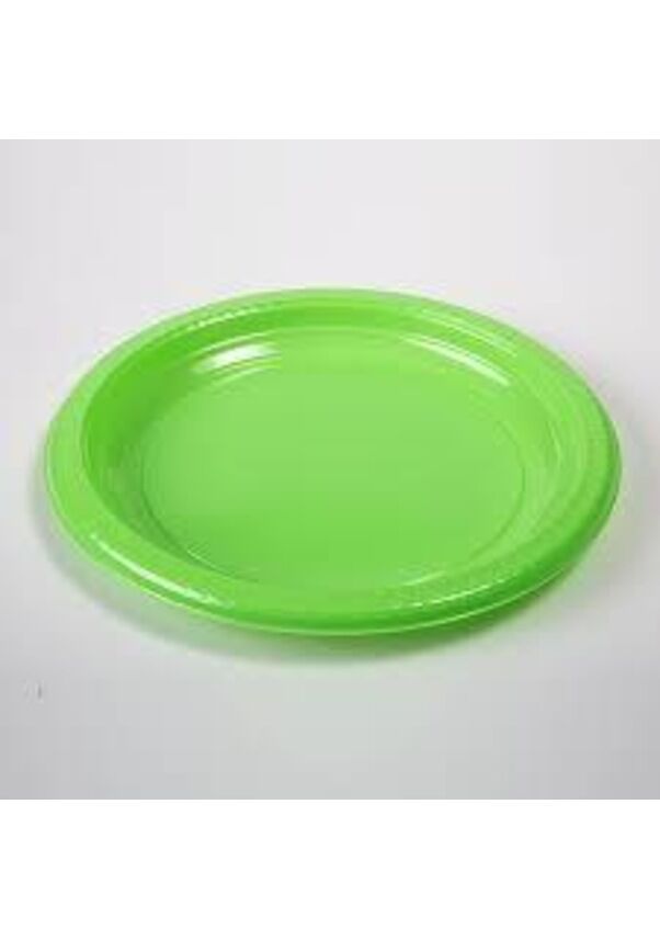 plastik Tabak Yeşil 22cm 25li