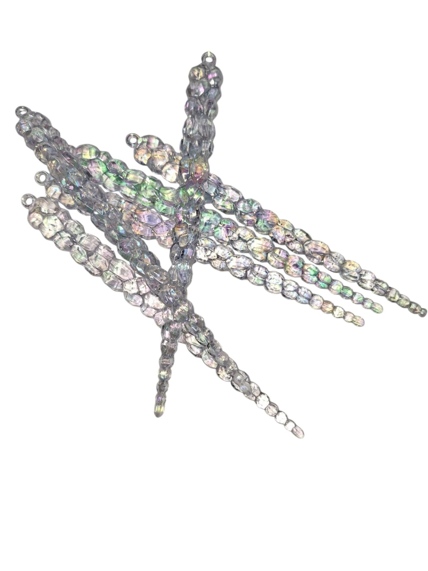 Yılbaşı Süs Şeffaf Hologramlı Buz Sarkıt 250712