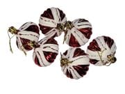 Yılbaşı Süs Kırmızı Beyaz Topaç 6'lı 250735