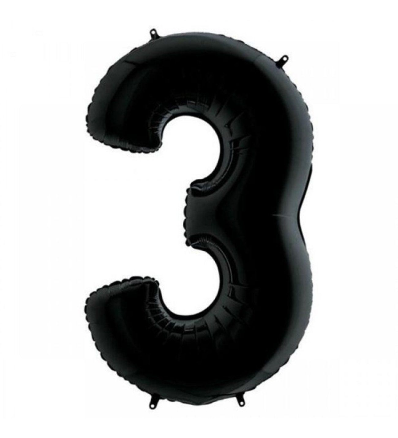 3 Rakam Siyah Folyo Balon 40 Inch