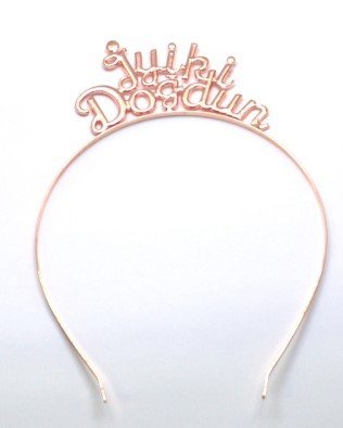 İyi ki doğdun metal taç rose gold