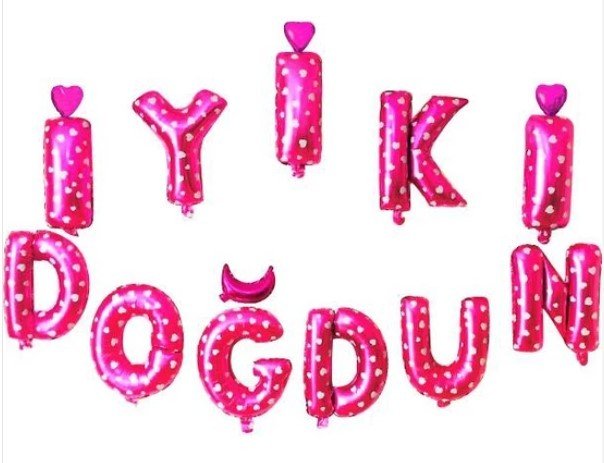 İYİ Kİ DOĞDUN PEMBE PUANTİYELİ FOLYO BALON