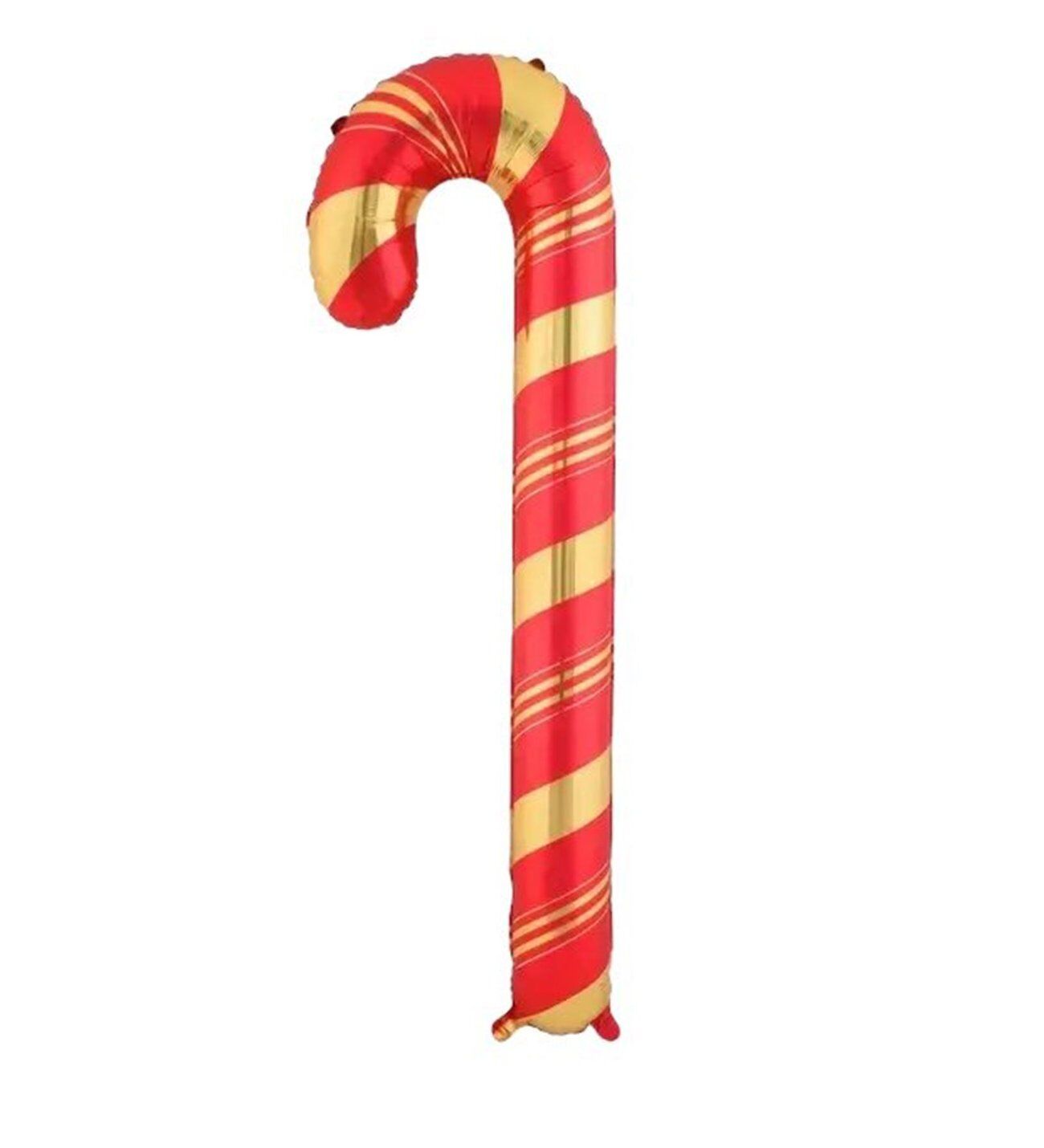 Yılbaşı Kırmızı Gold Baston Folyo Balon 60*98 Cm