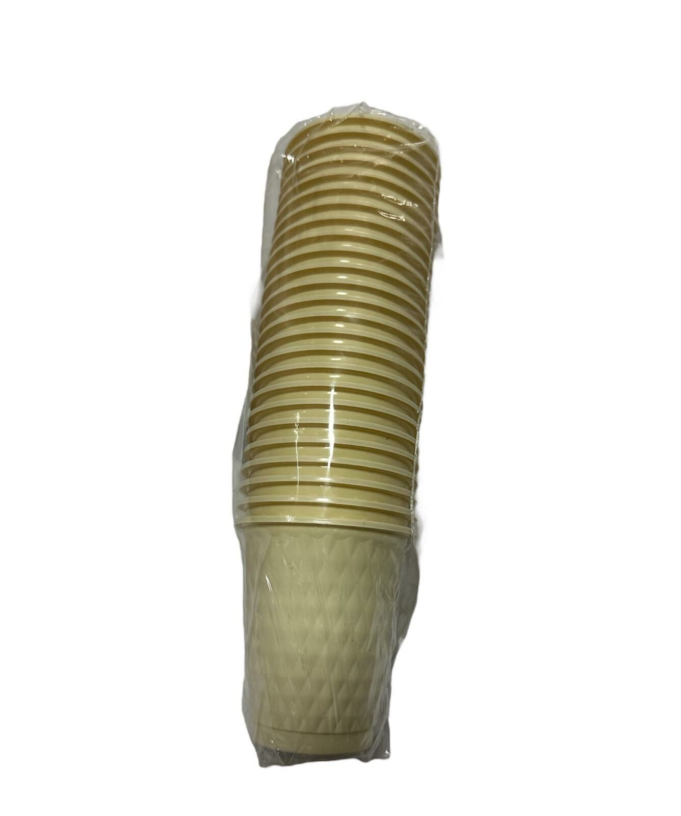 Plastik Bardak Krem 25li