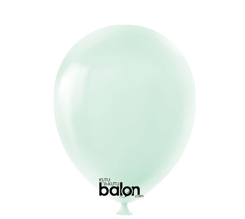 Kutu Kutu Balon Makaron Balon Yeşil 100'lü 12 ''
