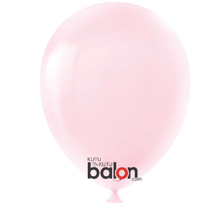 Kutu Kutu Balon Makaron Balon Pembe 100'lü 12 ''