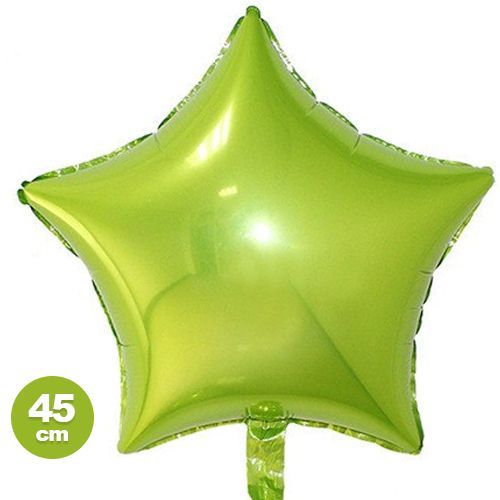 18'' YILDIZ METALİK FISTIK YEŞİL BALON