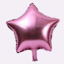 18'' YILDIZ METALİK AÇIK PEMBE BALON