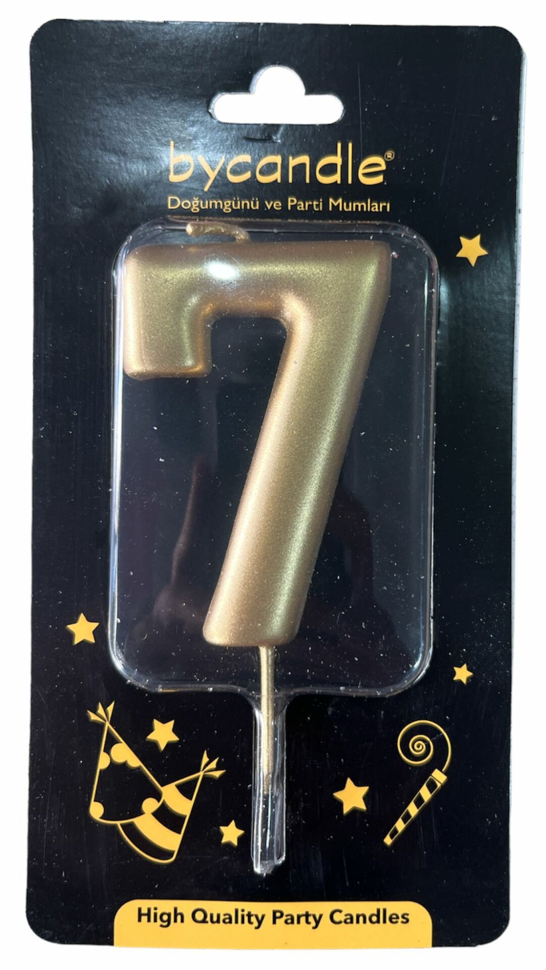 7 Rakam mum gold BÜYÜK
