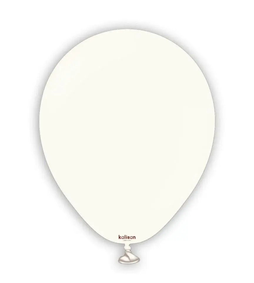 12'' Pastel Balon Krem Retro White  50'li