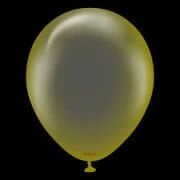 12'' Kristal Şeffaf Sarı Balon  50'li