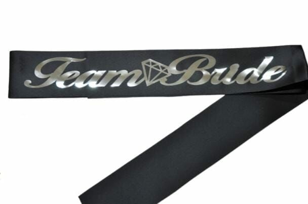 Team Bride Siyah Gümüş Kuşak