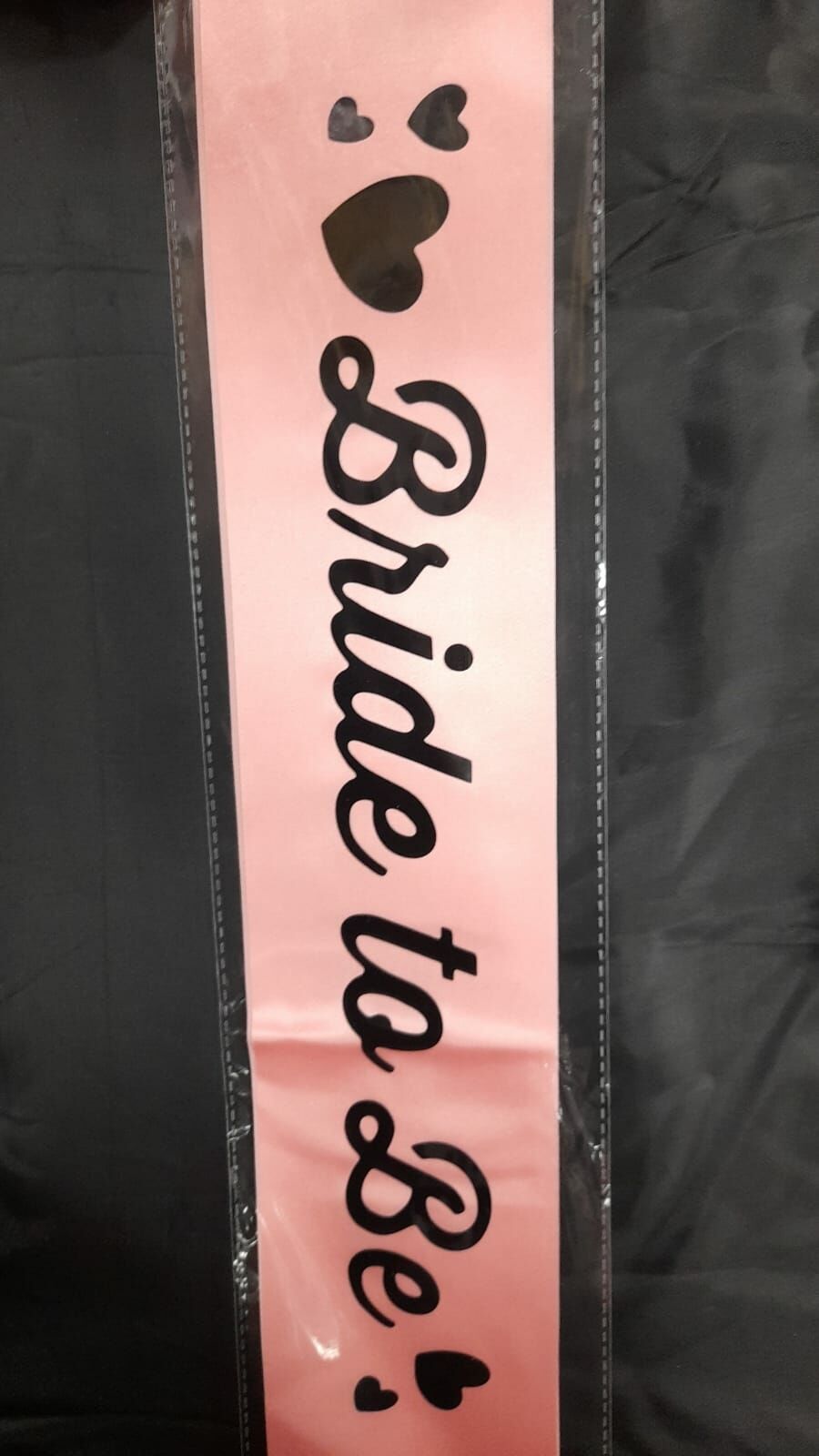 Bride To Be Kalpli Pembe Gümüş Baskılı Kuşak