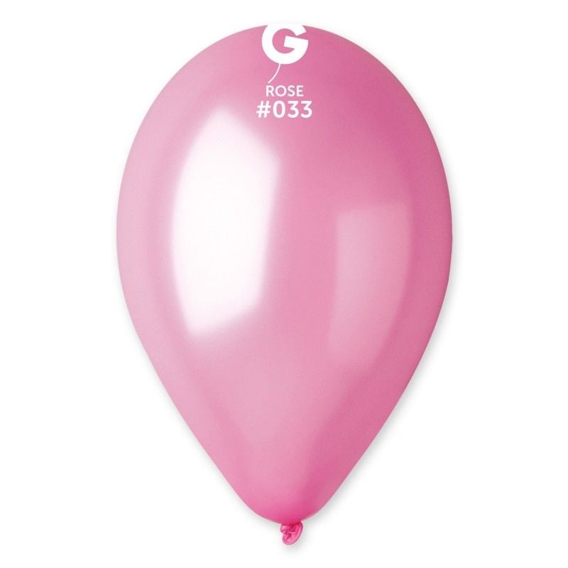 METALİK PEMBE 11 '' GEMAR 100'lü Paket #033