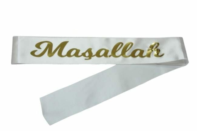 Maşallah Beyaz Gold Kuşak