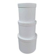 3'lü Silindir Kutu beyaz