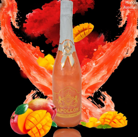 Alkolsüz Simli Şampanya Mango Aromalı Gazlı içecek