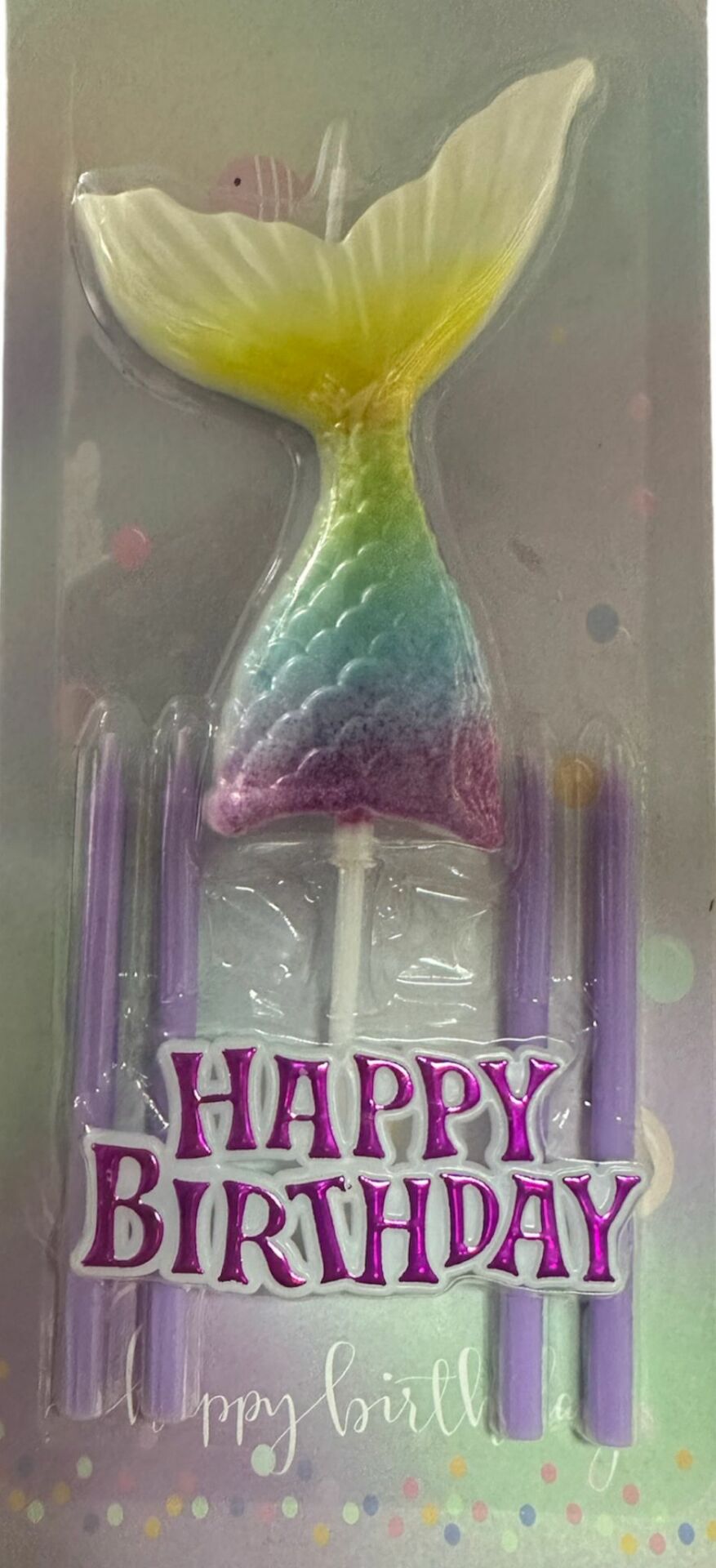 Deniz Kızı Happy Birthday Kuyruk Mum