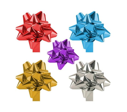 Küçük Metalik Fiyonk Karışık 100 Adet (Çap:3cm)