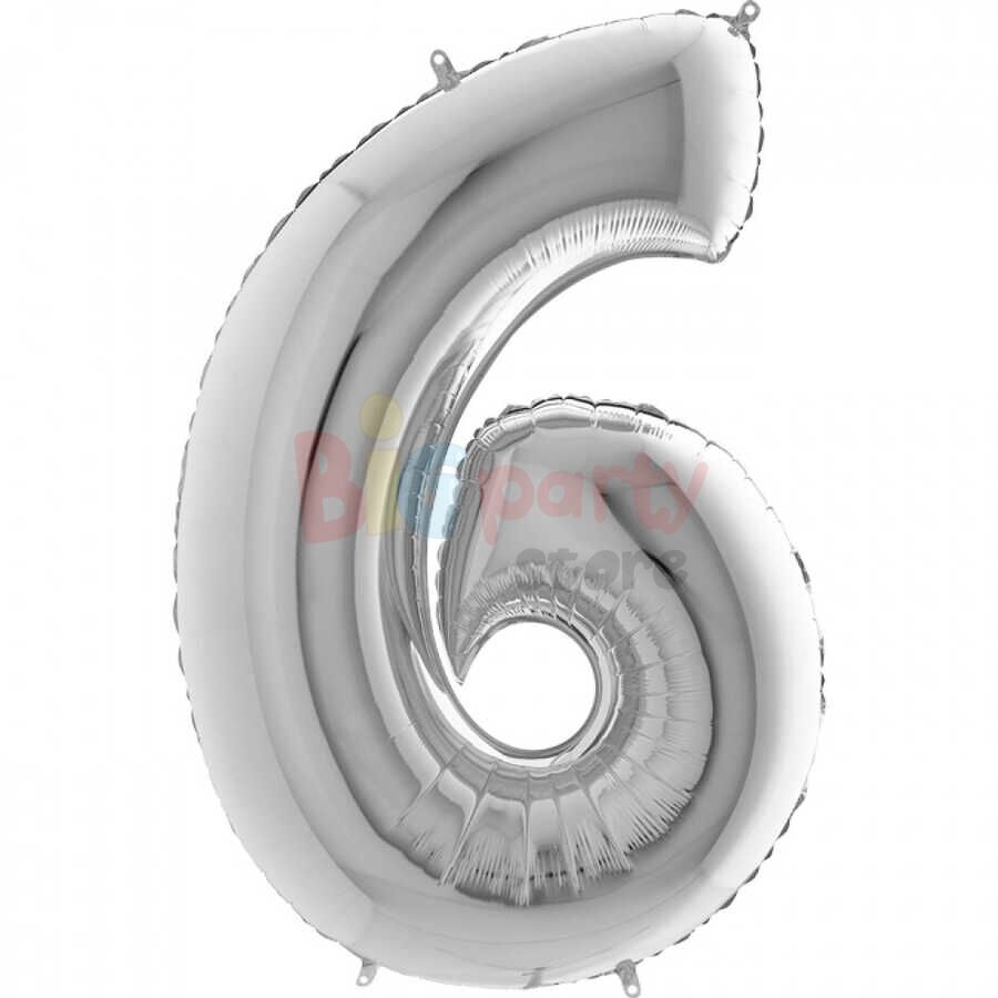 6 Rakam Folyo Balon 26'' 66cm