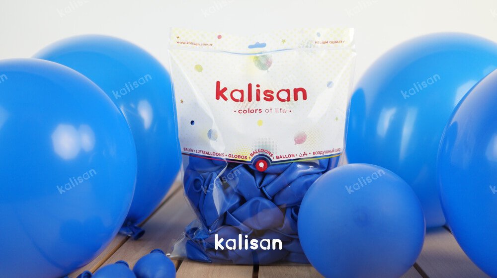 Kalisan 12'' Standart Koyu Mavi ( Blue ) 100'lü Balon #2314