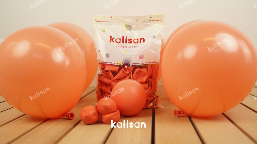 Kalisan 12'' Standart Mercan ( Coral ) 100'lü Balon #2341