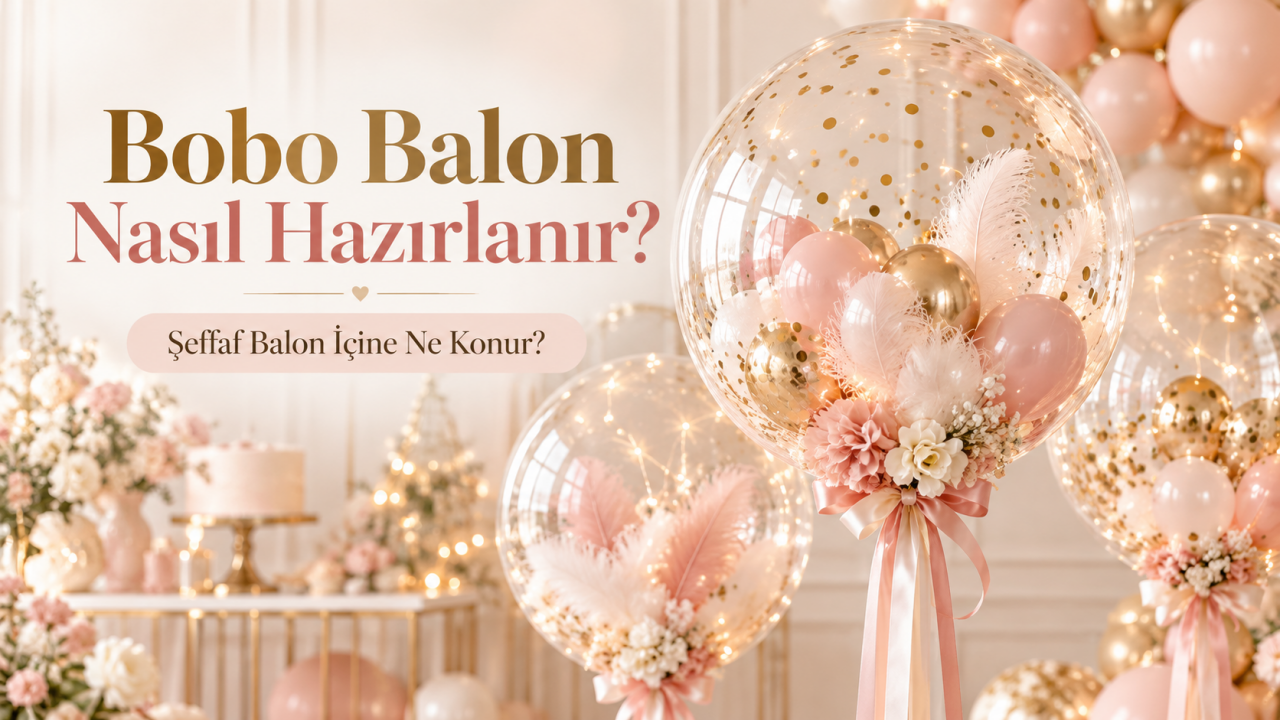 Bobo Balon Nasıl Hazırlanır? Şeffaf Balon İçine Ne Konur?