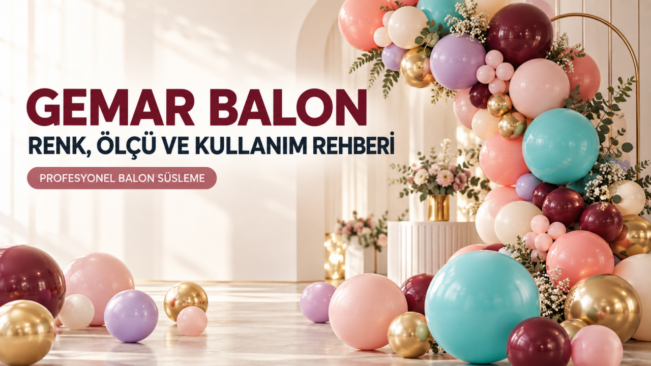 Gemar Balon Rehberi: Kutlamanız İçin Doğru Balonu Nasıl Seçersiniz?