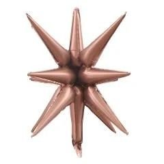 Kutup Yıldızı Kahverengi  Folyo Balon 27''