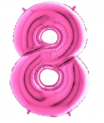 40'' Pembe 8 Rakam Folyo Balon  100 Cm