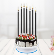 20 Cm Mum 6'lı Siyah