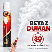 Maxi Beyaz Meşale ( Troy ) 1 Adet