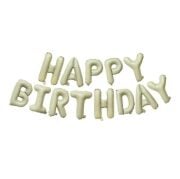 16'' Happy Birthday Krem Folyo Balon