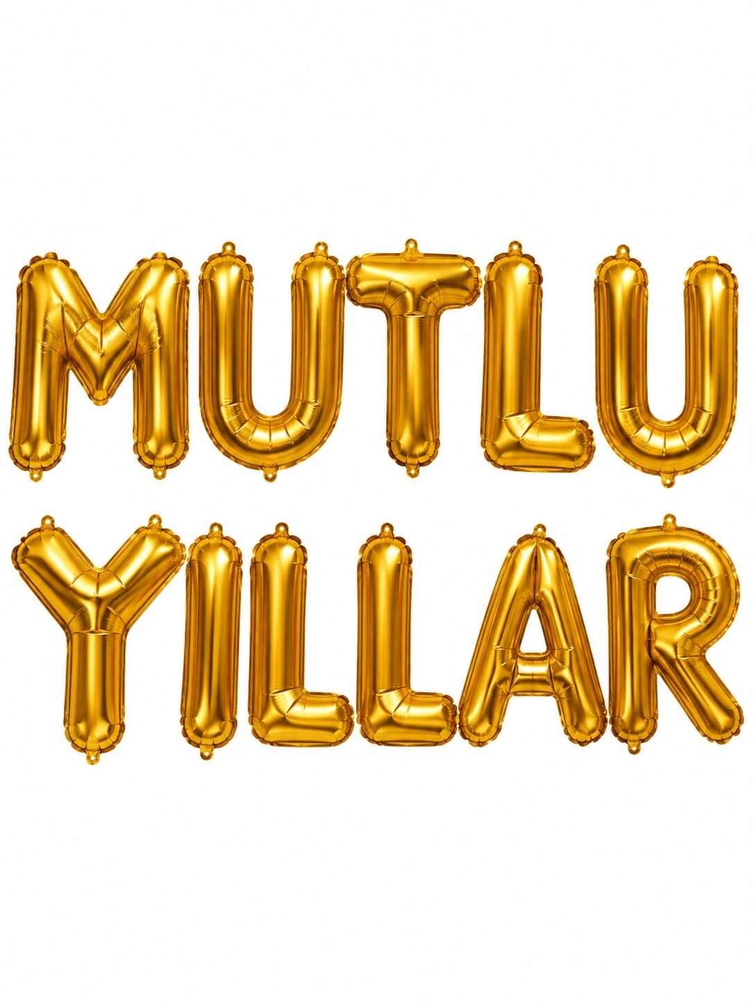 16'' Altın Renk Mutlu Yıllar Set Balon