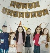 NEW ZARFLI BANNER HAPPY BİRTHDAY KRAFT GÜMÜŞ