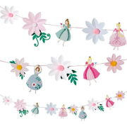 Prenses Temalı Kağıt Banner 10 Parça