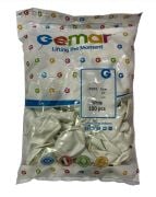 Pastel Beyaz 13'' GEMAR 100'lü Paket #001