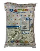 Pastel Beyaz 13'' GEMAR 100'lü Paket #001