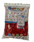 Pastel Kırmızı 13'' GEMAR 100'lü Paket