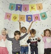 NEW ZARFLI BANNER İYİ Kİ DOĞDUN MAKARON GOLD