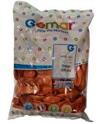 METALİK TURUNCU 11 '' GEMAR 100'lü Paket #031