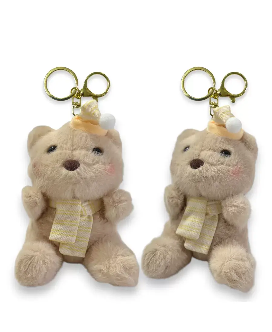 Peluş Ayıcık Anahtarlık 12 Cm Kahverengi 4492