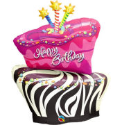 Zebra Strike Cake Folyo Balon 2291