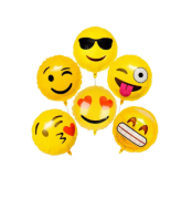 6'lı Emoji Folyo Balon 18''