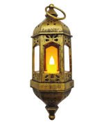 Ledli Fener Eskitme Model 20 Cm Gold 4490
