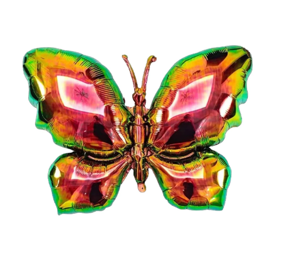 Hologramlı Kelebek Folyo Balon 65x48 cm 8552